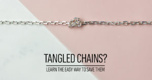 How to untangle your tangled necklaces.