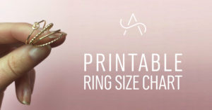 Printable Ring Size Chart PDF