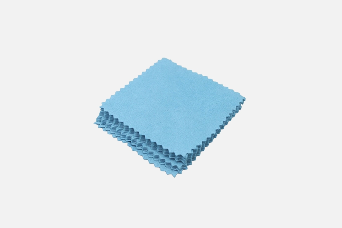 Ultra soft blue polishing cloth for sterling silver