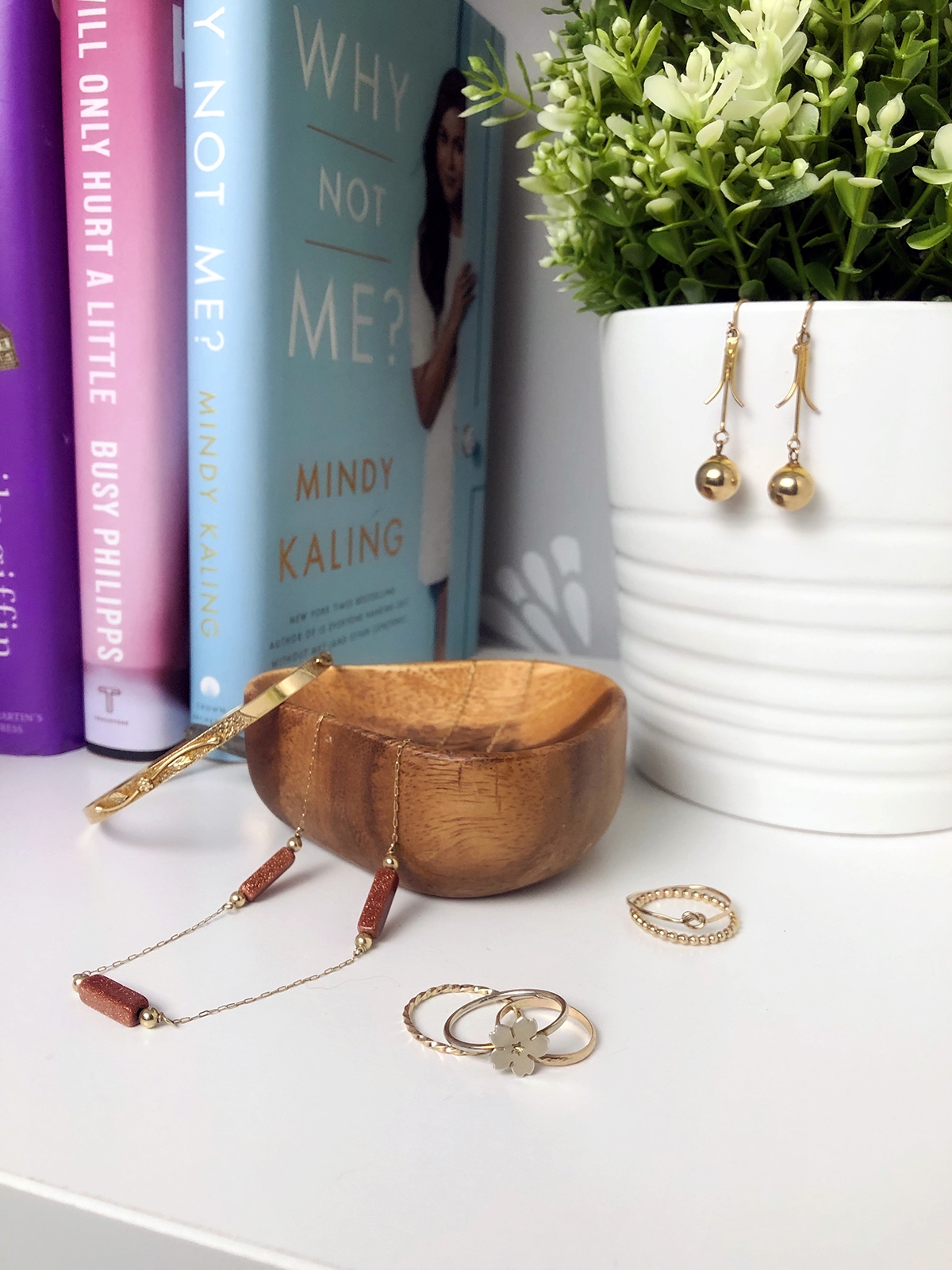 Collection of antique and new jewelry.