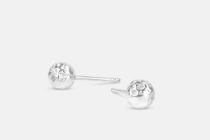 Lava earrings in sterling silver