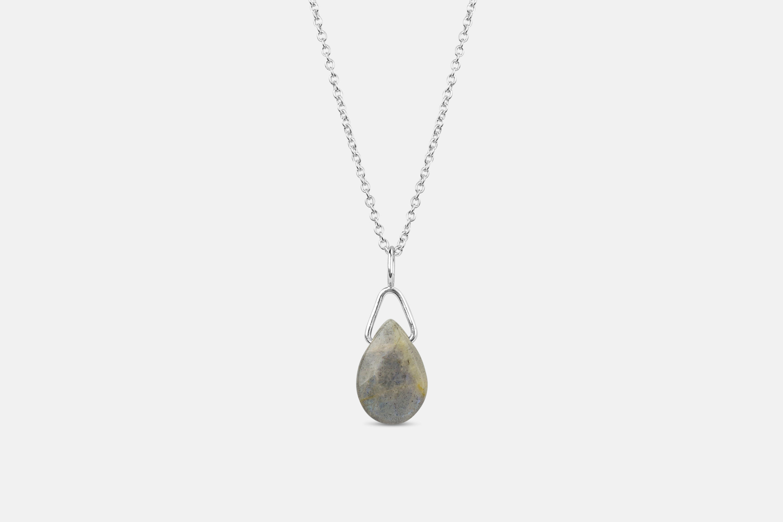 Labradorite tar necklace in sterling silver