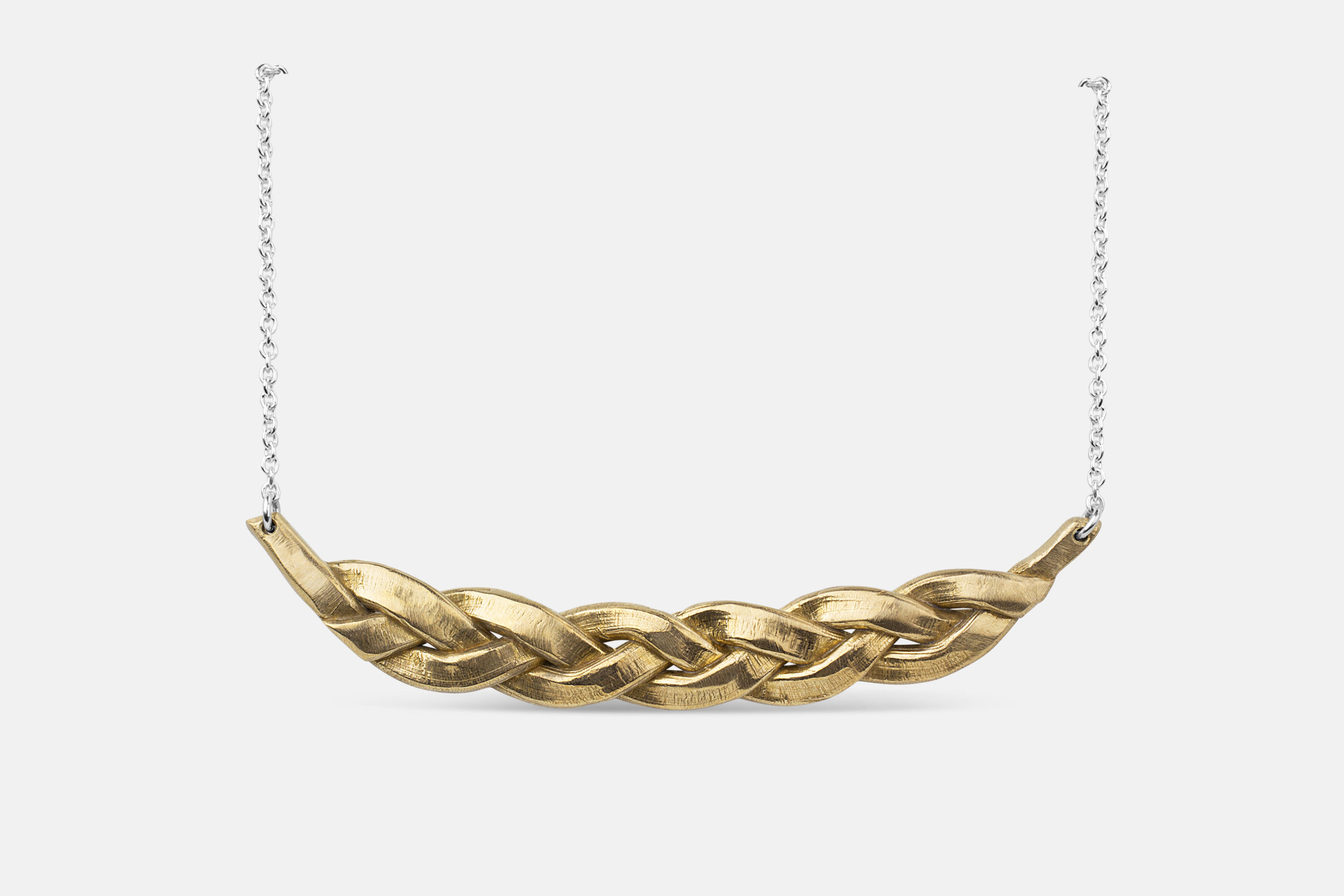 Batur Braided necklace in Bronze