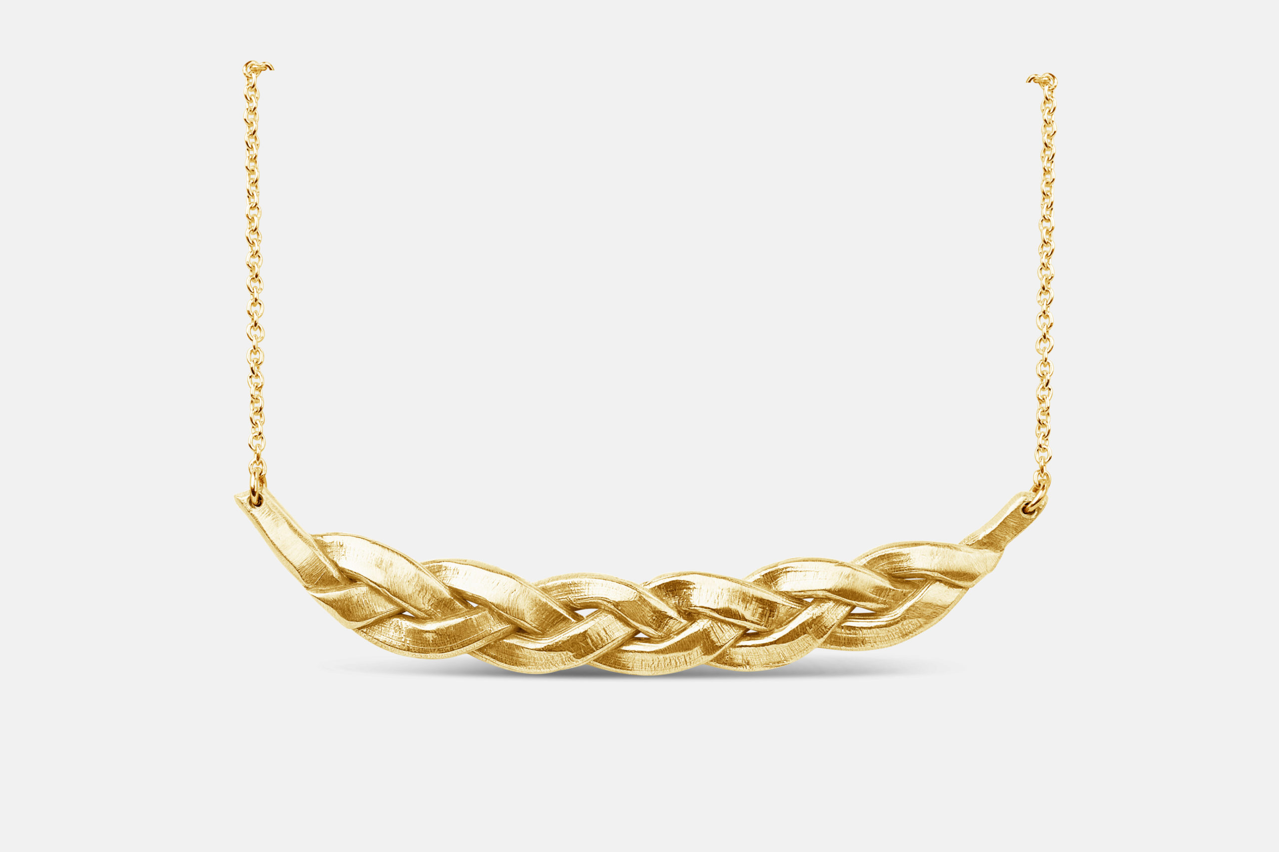 Batur Braided necklace in Gold