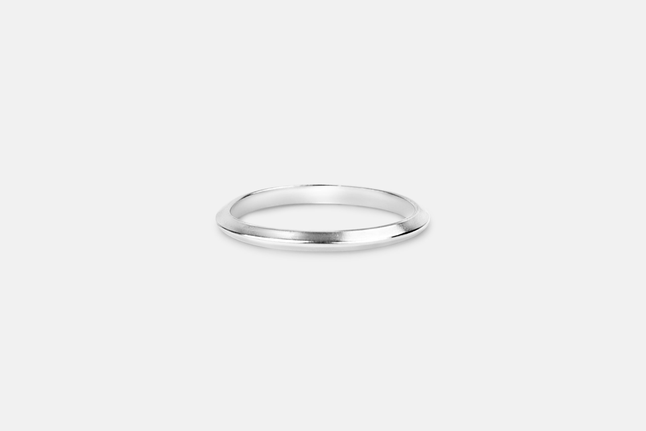 Minimal triangle stacking ring sterling silver