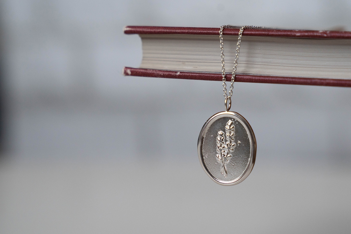 thyme calm serenity charm necklace