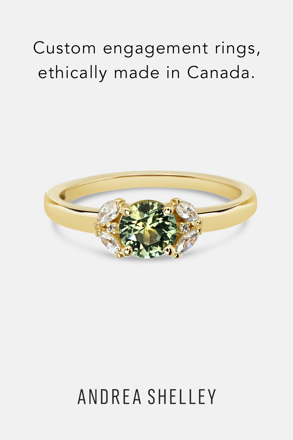 Custom engagement rings ethically made in Canada