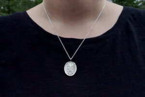 Silver web of wyrd necklace