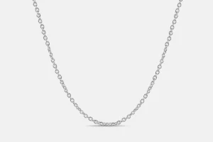 Sterling silver cable chain.