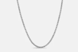 Sterling silver wheat chain.