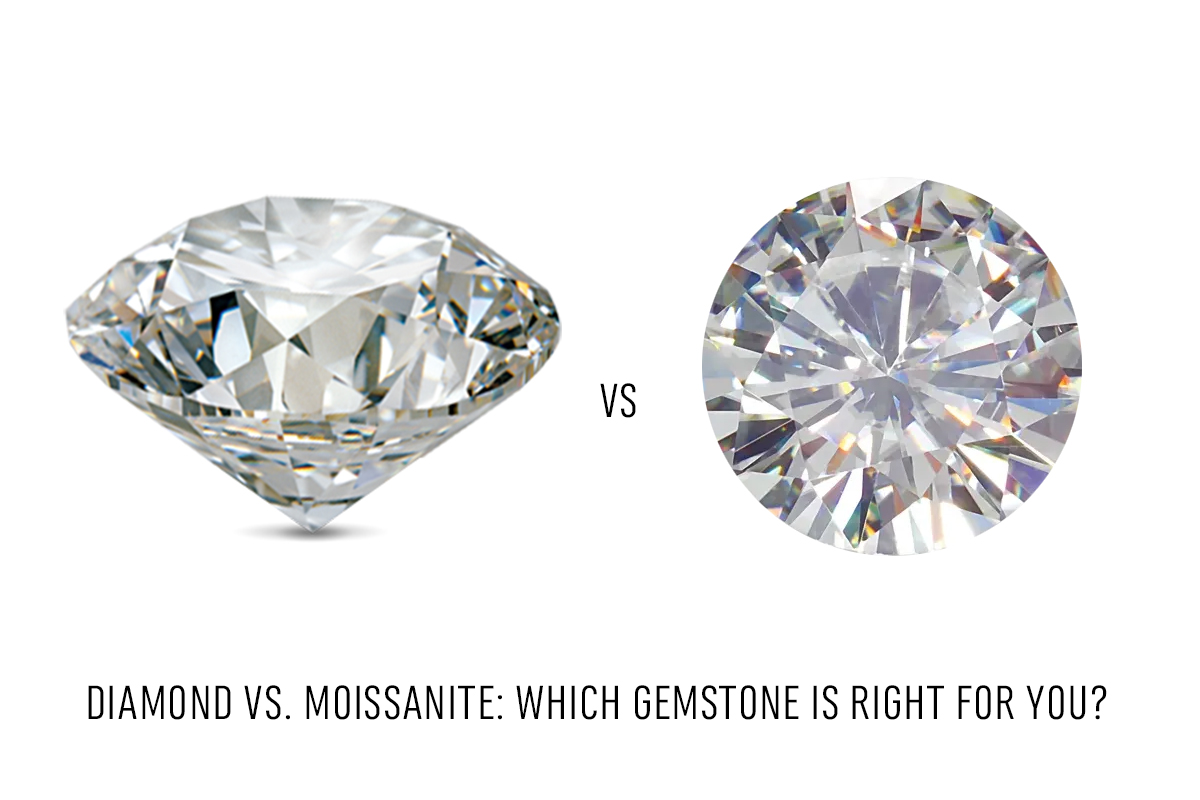 Diamond vs. Moissanite a comparison.