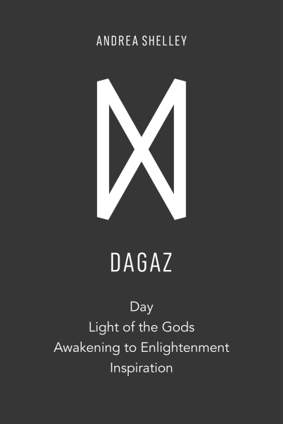 Dagaz-Elder-Futhark-Rune-Meaning-black Elder futhark dagaz rune meaning day, light of the gods, awakening to enlightenment, inspiration.