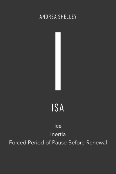 Elder Futhark Rune Isa meaning ice, inertia, forced period of pause before renewal