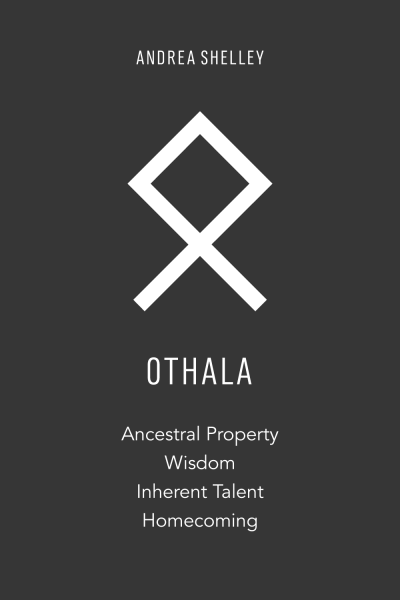 Othala Elder Futhark Rune Meaning black